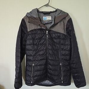 Sync Black Puffer Coat Size Large